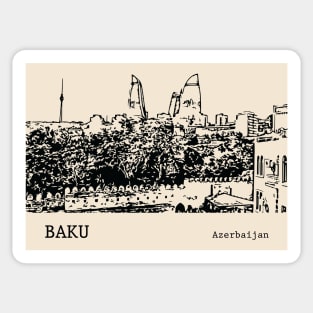 Baku Azerbaijan Sticker